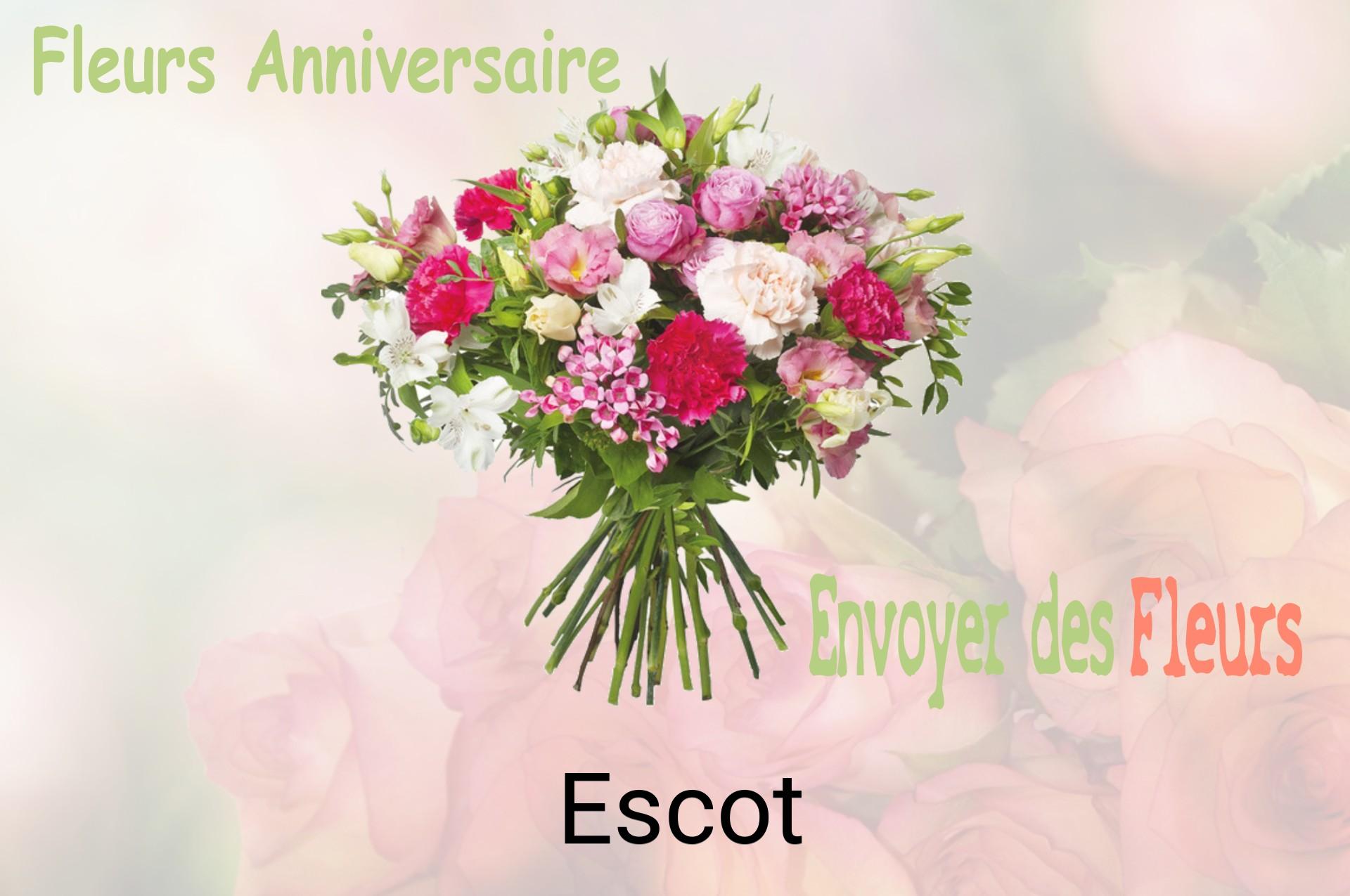 Bouquet de fleurs d’anniversaire livré à Escot